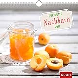 Für nette Nachbarn 2018: Dekorativer Wandkalender mit Monatskalendarium