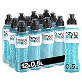 Powerade Sports Mountain Blast Zero, zuckerfreies Sport Getränk mit Fruchtmix-Geschmack, Sport Drink in stylischen Einweg Flaschen (12 x 500 ml)