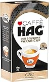 Hag Gusto Oro Entkoffeinierter gemahlener Kaffee Gold Taste Kaffeemischung für Moka Packungen mit 250 gr