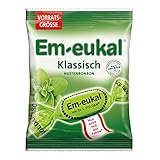 Em-eukal Klassisch Hustenbonbon zuckerhaltig Großbeutel 150g – Der Klassiker mit Eukalyptusöl und Menthol sorgt für den ganz besonderen Geschmack – Höchste Premiumqualität (1 x 150g)