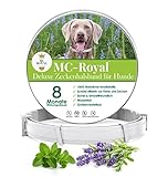 MC-Royal® Deluxe Zeckenhalsband für Hunde - 100% natürliche Inhaltsstoffe - bis zu 8 Monate zuverlässiger Zeckenschutz