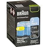 Braun 3-in-1 ShaverCare Reinigungskartuschen für Reinigungsstationen – ORIGINAL Kartuschen – Reinigt Rasierer 10x besser als Wasser, Scherkopfreiniger, Entfernt Haare und Hautpartikel – 2er Pack
