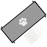 Hunde Türschutzgitter Einziehbare Hundeschutzgitter, Hunde Türschutzgitter Treppenschutz Türschutzgitter Faltbares Hundebarrieren Treppenschutzgitter,Treppenschutzgitter Hundeschutzgitter Für Haustier