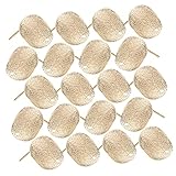LALADEFIEE 30st Runder Ohrstecker Mit Loch Ohrringfassung Ohrstecker Und Rückseiten Ohrring Post Ablage Für Ohrstecker Grundeinstellung Ablagefach Für Ohrstecker Ohren Nieten Legierung Golden