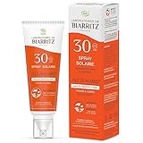 Laboratoires de Biarritz – Sonnencreme Spray – SPF30 – Alga Maris zertifiziert Bio – Gesicht und Körper – für Erwachsene – flüssige und leichte Textur ohne weiße Flecken – 100 ml – hergestellt in
