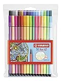 Premium-Filzstift - STABILO Pen 68-30er Pack - mit verschiedenen Farben inkl. 6 Neonfarben
