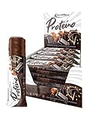 IronMaxx Proteino Proteinriegel - Double Dark Chocolate 12 x 30g | High-Protein-Bar auf Waffelbasis mit cremiger Füllung | zuckerreduzierter Eiweißriegel glutenfrei und palmölfrei