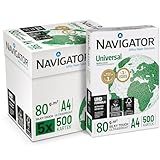 Navigator Universal Kopierpapier 80g/m² A4, weiß, Karton zu 2.500 Blatt (5x500 Blatt)