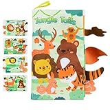 AUTOECHO Knisterbücher für Babys,Stoffbücher für Babys,Buntes Tails-Babybuch, Knistertuchbuch | Früherziehungsspielzeug, kreative interaktive Bücher für Kleinkinder für Kinder im Alter von 0–6 Jahren