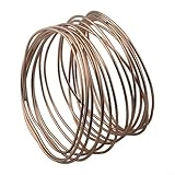 Bulevisiter Eloxiertes Bonsai-Drähte-Set, 0 mm x 10 m, 0,5 mm x 5 m, 2,0 mm x 5 m, Aluminium-Bastelschnur für Gartenpflanzen-Training, Baumformung und Bastelprojekte (1 Stück, braun)