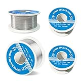 YOOSI Schweißdraht 2 Stück Lötzinn, Lötzinndraht, Kolophonium-Lötdraht, Löten mit Flussmittel, Löten für elektronische Reparatur (Durchmesser 0,8/1 mm)