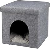 Trixie 36314 Kuschelhöhle Alois, 38 × 40 × 38 cm, grau