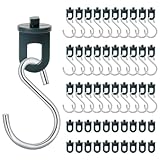 50x Gewächshausclips + 30x Haken, | Stabile Pflanzenhalter Gewächshaus Clips | Aufhängevorrichtungen für Gewächshaus | Perfekte Ösen Rankhilfe Clips Kunststoff, für Ihr Gewächshaus und Paradies