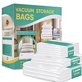 Vakuumbeutel für Kleidung Bettdecken 10 Stück, 3 Jumbo 80 * 100cm + 2 Mittel 50 * 70cm + 5 Klein 40 * 60cm Vakuumierbeutel Kleidung, Vacuum Bags für Reise und Alltag