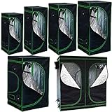 Melko Growbox 60x60x180 cm Growschrank Growtent Growzelt Zuchtzelte Zuchtschrank für Homegrowing Pflanzenzucht Ganzjährige Pflanze, Lichtdicht und Wasserdicht