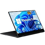 FUNYET Notebook mit Touchscreen, Win11 Pro, Laptops 14 Zoll 2 in 1, Intel Core i7-1265U (bis zu 4,7 GHz), 16 GB RAM, 1 TB SSD, 1920 x 1080, Tastatur mit Hintergrundbeleuchtung, Wi-Fi 6, BT5.2