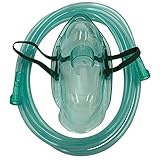 1 Stück lange Sauerstoffmaske für Erwachsene mit bruchfestem Schlauch