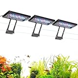 hygger Dreikanal-Tauch Clip On Aquarium Beleuchtung, 36W Full Spectrum LED Aquarium Lamp, 24/7 Lighting and DIY Mode Fish Tank LED Light mit 7 Farben und Einstellbarer Helligkeit (3)