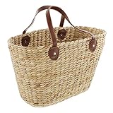 FRANK FLECHTWAREN Shopper, Einkaufstasche Naturoptik, 50 x 22 x 30 cm, GH 48 cm