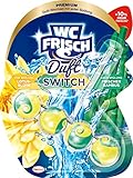 WC FRISCH Duft Switch Lotusblüte & Bambus, 1 Stück, WC-Reiniger und WC-Duftspüler, Parfüm für die Toilette, Duftsteine für einen intensiven WC Duft