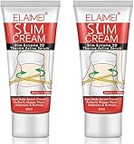 Heiße Creme, Creme zur Verbrennung von Körperfett, Creme zur Entfernung von Cellulite, Creme zur Gewichtsreduktion, Slim-Massagecreme gegen Cellulite, Slim-Creme zum Formen der Taille, Bauch (2 Pack)