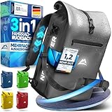 NEXTCOVER® NEU 3in1 Fahrradtasche für Gepäckträger [Aquashield] - Gepäckträgertasche, Fahrradtasche Rucksack und Umhängetasche [25 Liter] I Fahrrad Tasche wasserdicht I Fahrradtaschen Gepäckträger
