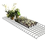 BioGreen Regal für Gewächshaus „Bruno“ 40 × 120 cm – klappbar, galvanisierter Stahl, mehr Platz im Gewächshaus, einfache Montage mit Alukonsolen