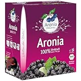 Aronia ORIGINAL Bio Aroniasaft aus deutschem Anbau | 3 Liter Bio Direktsaft aus 100% Aroniabeeren | Vegan, ohne Konservierungsstoffe, ohne Zuckerzusatz (lt. Gesetz)