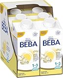 BEBA Junior 1-3 Jahre Milchgetränk trinkfertig, Babynahrung mit HMO 2'-FL, ohne Palmöl, 6er Pack (6 x 200ml)