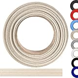 ME:NaMa Schrägband aus 100% Baumwolle - 10 m x 18 mm (gefalzt) - Hochwertiges Einfassband, Baumwollband, Schrägband - Ideal zum DIY-Nähen - In Belgien hergestellt, auf Einer Rolle (Natur)