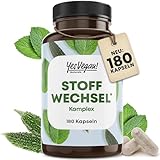 Yes Vegan® Stoffwechsel Kapseln (180 Kapseln) mit Cholin, Zink, L-Carnitin, Chrom, Koffein Kapseln - vegane Stoffwechsel Formel