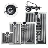 EWENYS Terrarium Heizmatte mit 10-stufiger Temperaturregler, Reptil Heizmatten für Reptilien Schildkröte, Schlangen, Eidechse, Gecko, Spinne, Raupe, Aquarium Schildkröte Wärmematte(Klein,5W)