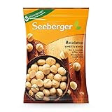 Seeberger Macadamias geröstet & gesalzen: Feinstens veredelte Macadamianüsse - schonend geröstet mit feiner Salznote - intensiv nussig - geschält, vegan (1 x 125 g)