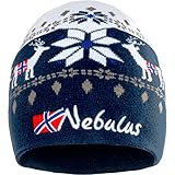 Nebulus Unisex Mütze Infinity, warme, kuschelige Mütze, Beanie im Norweger-Style, Navy - OneSize