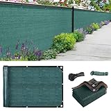 TUAKIMCE Zaunblende Sichtschutz 2 x 5m，Sichtschutzzaun 90% HDPE-Schattennetz für den Außenbereich, UV-beständiges, reißfestes Sonnenschutznetz mit Kabel und Schnur