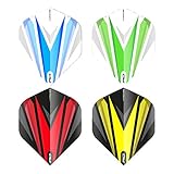 Red Dragon Hardcore Selection Pack, extra dicke Standard-Dartpfeil-Flights, Radikal.