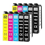 Veson T1295 Multipack Druckerpatronen Kompatible mit Epson T1291 T1292 T1293 T1294 für Epson Workforce WF-3520 WF-3540 WF-3010 WF-7525 Stylus SX420W SX525WD SX438W Stylus Office BX320FW (10er Pack)