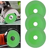 Flintronic Diamanttrennscheibe, Ø125mm x 15mm Glas-Trennscheibe, 22.23mm Innere Glasschneidescheibe, Glass Cutting Disc, Diamantsägeblatt-geschnittenes glas für Glas Keramik Keramikfliesen (3 Stück)