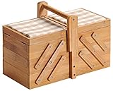 Kesper 58710 Brot- und Obstkorb Nähkästchen, Bambusholz, 1