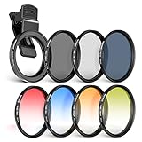NEEWER 58mm ND+CPL+Effekt Filter Set mit Handy Phone Objektiv Klammer, Polfilter ND32, 6 Punkt Sternfilter 4 abgestufte Farbfilter Kompatibel mit iPhone 15 14 Pro Max 13 12 11 Canon Nikon Sony Kamera