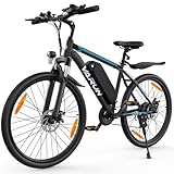 VARUN E Bike, 24'/26' Elektrofahrrad Herren Damen mit 48V/36V 7.8Ah Akku, 250W Motor, E-Bike Mountainbike mit 21/1 Gang Getriebe, LCD-Display, Fahrrad Elektro mit EU-Konformes, Reichweite 50-80KM