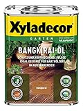 Xyladecor Bangkirai-Öl, Geruchsmildes Pflegeöl zum Schutz und Auffrischung von Bangkirai-Holz im Außenbereich, 750 ml