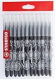 Filzstift - STABILO power - 12er Pack - schwarz