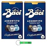 Baci Perugina Sortiert Pralinen 2x200g – Assortito Pralinen Schokolade Extra gefüllte dunkle mit Haselnüssen + Beni Culinari Kostenloser Schlüsselanhänger