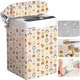 Top Load Waschmaschinen-Abdeckung, wasserdicht, mit Reißverschluss, staubdicht, für den Außenbereich, vollautomatischer Waschmaschinenschutz, 55,9 x 57,9 x 91,9 cm (Tier)