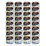 vom Feinsten Katzenfutter nass Feinschmecker Milchkern-Variation (32 x 100 g), Katzenfutter nass ohne Getreide und Zucker von animonda, mitfrischen, fleischlichen Zutaten
