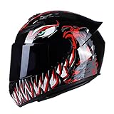 Mulcort Motorrad-Fahrradhelm, Integralhelm, modisch, leicht, für Motorradrennen, Unisex, Erwachsene, Coole Fahrerausrüstung, Four Seasons, Neuer Street-Touring-Motorradhelm-XL