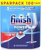 Finish Power All in 1 Spülmaschinentabs, phosphatfrei – Geschirrspültabs mit kraftvollem Powerball gegen hartnäckigste Fettanschmutzungen – Sparpack mit 100 Finish Tabs
