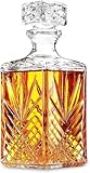 Bormioli Rocco Whisky Karaffe Selecta (Farbe klar, Dekanter 1000 ml, spülmaschinenfest, Glaskaraffe mit Verschluss) 73281