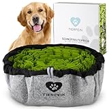 Tierfein® Schnüffelteppich Hund I Robustes Intelligenzspielzeug für Hunde I größenverstellbar & waschbar I Für kleine & große Hunde I Schnüffelspielzeug Hund I Schnüffelteppich für Hunde